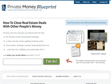 Tablet Screenshot of privatemoneyblueprint.com